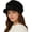 Black, variant on Women Winter Newsboy Cap Retro Plush Painter Hat Thick Warm Octagonal Hat Fuzzy Visor Beret Cabbie Cap