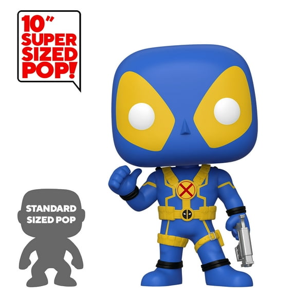 Funko POP! Marvel: Deadpool - 10" Deadpool Thumbs Up (Blue & Yellow) - Walmart Exclusive