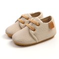thumbnail image 5 of Gyratedream 0-18M Baby Boy Girl Sneakers Leather Soft Crib Anti-slip First Walkers Shoes, 5 of 10
