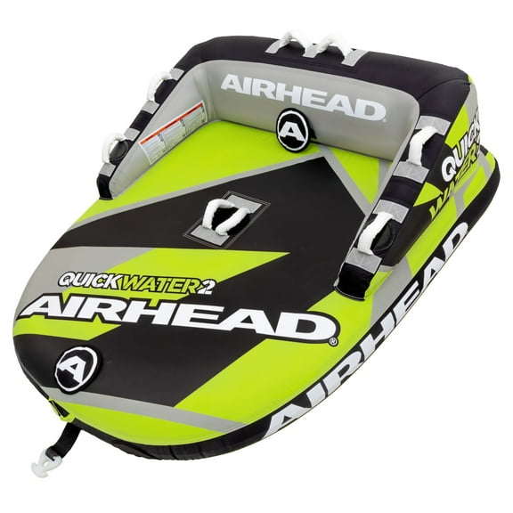 Airhead AHT50187YBK QUICK WATER 2-Rider Towable Tube - Yellow/Black