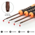 thumbnail image 2 of TSV T6 T8 T10 Torx Security Screwdriver Set with Cross 1.5 Magnetic Screwdriver Repair Tool Kit Suitable for Xbox One Xbox 360, PS3/PS4/PS5, Nintendo Switch, Laptop, Macbook, iPhone, Watch, Glasses, 2 of 7