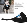 thumbnail image 3 of Formal Dog Tuxedo Bandana, Polyester Nylon Webbing, Adjustable Length, Easy Snap Design, Dfor Leash Weddings Formal Events, 3 of 8