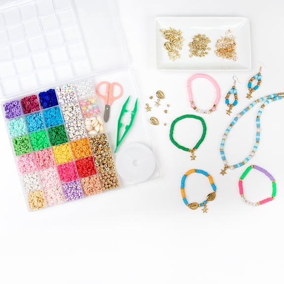 Cousin DIY 4470-Piece Jewelry Making Kit with Beads, Seashells, and Charms