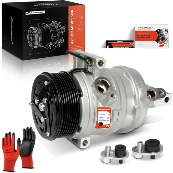 A-Premium Air Conditioner AC Compressor with Clutch Compatible with Nissan Versa (Sedan) 1.8L 2011, Versa 1.6L 2012-2019, Juke 1.6L 2012-2014 (w/CR-08 Compressor)