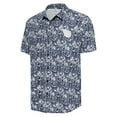 thumbnail image 2 of Men's Antigua Navy Cleveland Guardians Resort Button-Up Shirt, 2 of 4