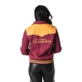 thumbnail image 3 of Women's The Wild Collective  Black Washington Commanders Suede Full-Snap Bomber Jacket, 3 of 3