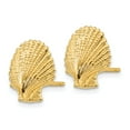 thumbnail image 2 of 14K Scallop Shell Post Earrings in 14k Yellow Gold, 2 of 3