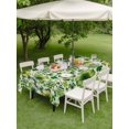 thumbnail image 3 of Outdoor Tablecloth with Umbrella Hole and Zipper, St. Patrick's Day Rectangle Table Cloth 52x70 Inch Waterproof Tablecloth, Watercolor Lucky Shamrocks Vintage Leaves Picnic Table Cover for Patio, 3 of 7