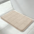 thumbnail image 1 of Alfombrilla de baño Yimobra de espuma viscoelástica supersuave, absorbente, 80 x 50 cm, color beige, 1 of 9