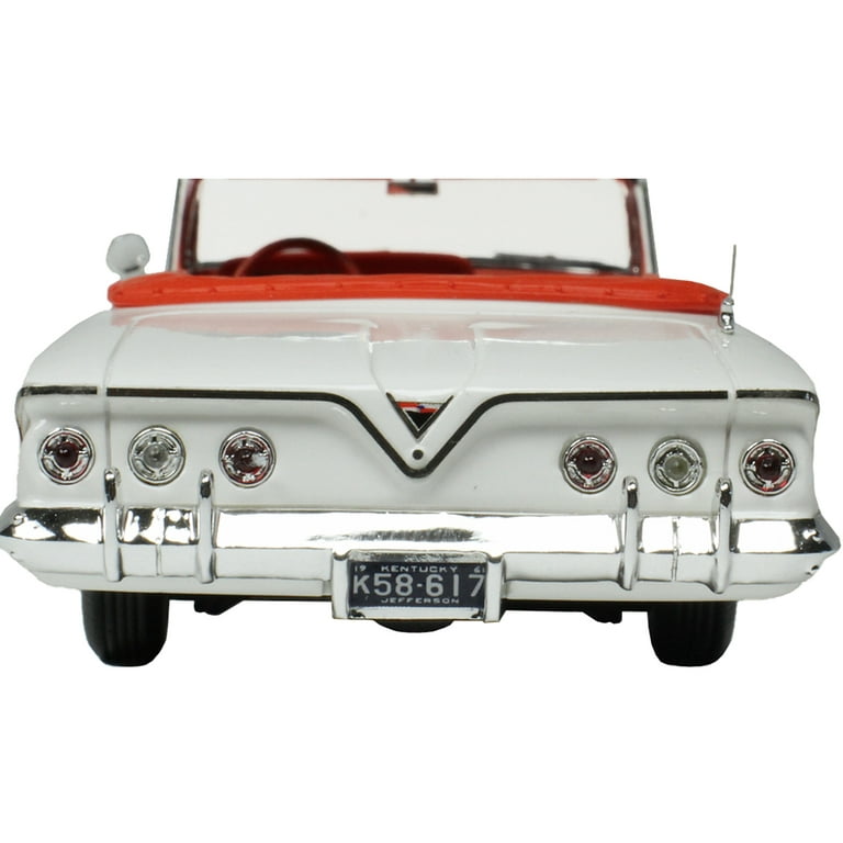 1961 Chevrolet Impala Convertible White with Red Interior