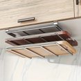 thumbnail image 2 of 1pc Storage Rack, Stainless Steel Double Layers Cutting Board Rack, Household Wall Mount Storage Holder, For Kitchen Cabinet, For Pot Lid, Cutting Boa, 2 of 5