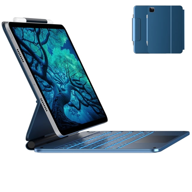 typecase Edge Keyboard Case for iPad Air 11-inch (M3 2025 / M2 2024)& iPad Pro 11 inch (4th/3rd/2nd/1st Gen),Magic Keyboard for Air 5th/4th Gen,Multi-