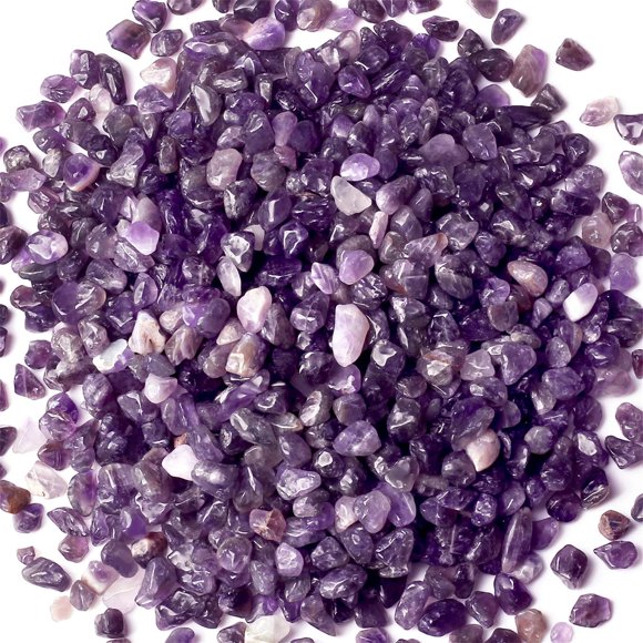 Juego de piedras preciosas YATOJUZI Amethyst Healing Crystal Chips 200 g