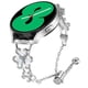 thumbnail image 2 of Metal Band For Garmin Vivomove Sport Venu 2 Plus Heart Clover Decor Watch Strap - Silver, 2 of 5