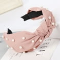 thumbnail image 2 of Fiudx Diadema con Lazo, Elegante Pañuelo de Tela, Aro Elástico Cómodo, Banda Absorbente para Mujer, Moda Deportiva Diaria, Regalo Perfecto, Talla Universal., 2 of 2
