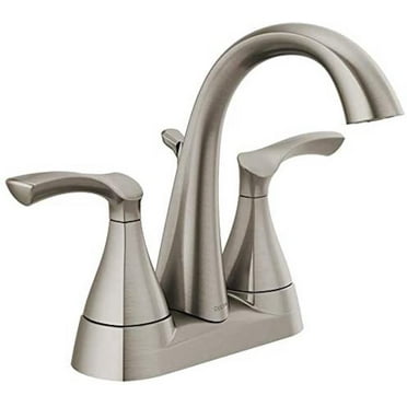 Delta 25748LF-SP Sandover Centerset Bath Faucet Spotshield Brushed Nickel