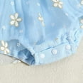 thumbnail image 5 of Wxirdiow Toddler Rompers Girl Baby Girl Tulle Romper Sleeveless Bodysuit Ruffle Tutu Smash Outfits Light Blue Size,0-3 Months, 5 of 6
