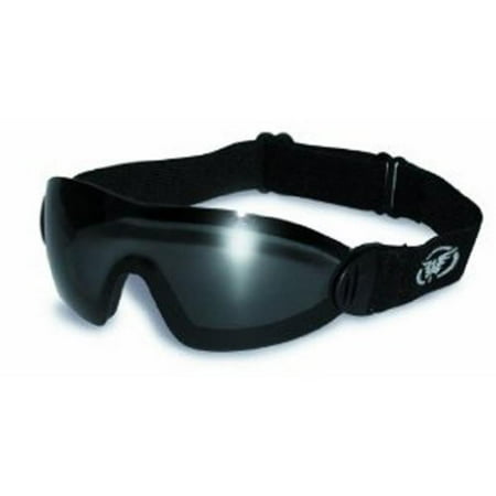 Smoke Goggles - Global Vision Eyewear Flare Anti-Fog Goggles with Storage Pouch, Smoke Tint Lens