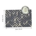thumbnail image 2 of DouZhe Polyester Placemats Set of 4, Oriental Ethnic Style Lattice Pattern Heat Resistant Place Mats for Dining Table, 12" x 18", 2 of 7
