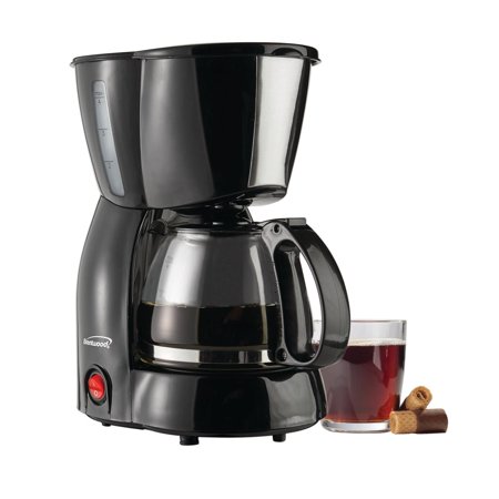 Brentwood TS-213BK 4 Cup Coffee Maker, Black