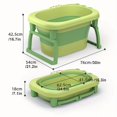 thumbnail image 4 of [Portable Dog Tub] Portable Foldable 1pc Dog Bath Tub, PP Material | Quick-Draining Pet Shower Basin, Space-Saving & Easy to Carry - Ideal for Home & Travel Grooming for Dogs, 4 of 9
