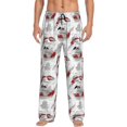 thumbnail image 1 of Xecao Koi Fish for Men's Pajama Pants Long Lounge Pants with Drawstring Waistband and Pockets Comfortable Sleepwear for Home Relaxation-Small, 1 of 6