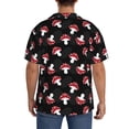 thumbnail image 3 of Kdxio Men's Hawaiian Shirt for Men Short Sleeve Shirt Cartoon Mushroom Summer Casual Holiday Beach Button Down T-Shirts, 3 of 5