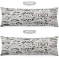 thumbnail image 5 of Game Controller Body Pillow Cover for Boys Gifts Gamer Gaming Printed Long Pillow Case Protector with Zipper Decorative Modern Large Pillowcases Cushion Covers for Bedroom,Couch 20"x54",White Grey, 5 of 6