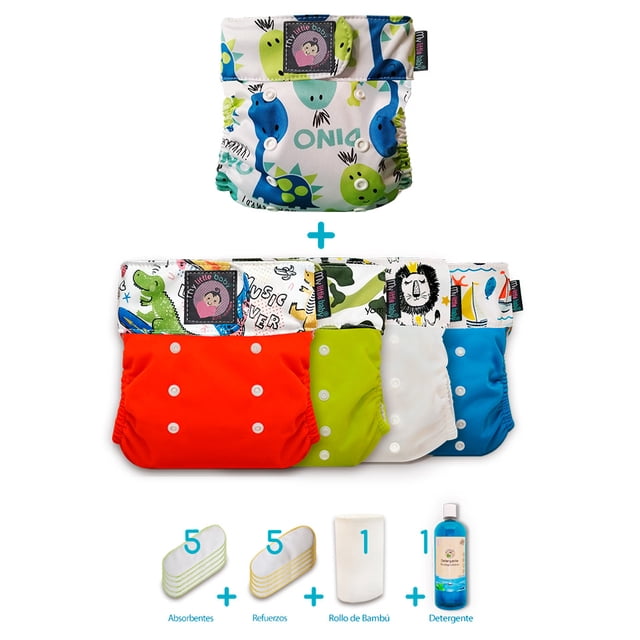 Pack 5 Pañal Ecológico My Little Baby Unitalla