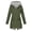 Army Green, variant on Rain Jacket Womens Water Proof Lightweight Rain Coats Plus Size Adjustable Windbreaker Hiking Travel Trench Coats