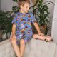 thumbnail image 4 of Balery Fastfoods Conjunto de Pijama Infantil de Manga Corta con Estampado – Ropa de Dormir de Algodón Suave-Medium, 4 of 6