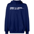 thumbnail image 2 of OXI Hoodie Sweatshirt - Annoy a Liberal, Basic Casual Hoodie for Men's and Women Fleece Hoodie Long Sleeve - Navy Blue 2X-Large, 2 of 3