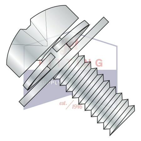 

8-32 x 1/4 Double SEMS Screws | Regular Flat & Split Washers | Phillips | Pan Head | 18-8 Stainless Steel (Quantity: 5000)