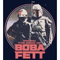 thumbnail image 2 of Men's Star Wars: The Book of Boba Fett Fennec and Boba Classic Circle Sweatshirt Navy Blue Medium, 2 of 4