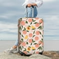 thumbnail image 7 of Hirioo Peach With Leaves1 for Elasticity Suitcase Cover (No luggage Included) Durable Luggage Protector Fits 18-32 Inch Luggage-Small, 7 of 7