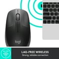 thumbnail image 4 of Logitech Wireless Mouse  M190 - Full Size Ambidextrous Curve Design, 18-Month Battery with Power Saving Mode, Charcoal, 4 of 5