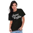 thumbnail image 5 of Jesus Coffee Religious Latte Lover Women's Graphic T Shirt Tees Brisco Brands X, 5 of 5