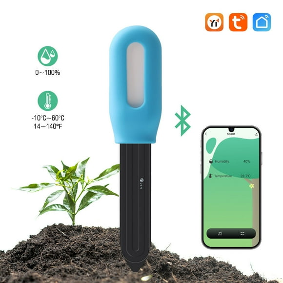 EGNMCR Plant Monitoring Test Kit Flower Care Smart Plant Smart Sensor Plant Detector Bluetooth Humidity Monitor Temperature Level Tuya App The Pendant