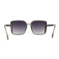 thumbnail image 4 of Luxurious Womens Thin Plastic Rectangle Diva Sunglasses Slate Smoke, 4 of 4