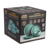 Thyme & Table Versatile 12-Piece, High-Quality Stoneware Dinnerware Set ...