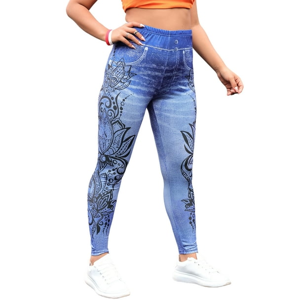 Shape Denim - Tummy Control Jeans, Women Butt Lift Wide High Waist