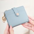 thumbnail image 2 of HGIEYS Slim Wallet for Women,RFID Blocking Bifold Credit Card Holder with Zipper Coin Pocket,ID Window,Keychain, 2 of 5