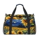 thumbnail image 1 of Balery Starry Sky Sunflower Bolsa de Gimnasio para Mujeres, Bolsa de Viaje con Bolsillo Húmedo, Bolsa de Fin de Semana para Mujeres, Bolsa de Viaje Resistente al Agua, 1 of 7