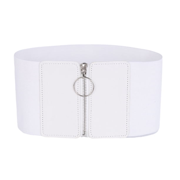 Minnieouse Cinturilla elástica ancha Comodidad y versatilidad en Regalos de cinturillas elásticas anchas para mujer Ropa, zapatos y accesorios Miscelánea Blanco