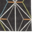 thumbnail image 2 of Trio Prisma Charcoal Multi Area Rug 5x7 Transitional Modern Design Soft Touch, 2 of 6