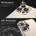 thumbnail image 3 of Designed for iPhone 14 Pro Max Camera Lens Protector, for iPhone 14 Pro Camera Lens Protector, Individual Metal, 3 of 5