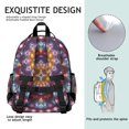 thumbnail image 5 of Colorful Tie Dye Mandala Pattern Backpack for School,Cute School Bag,Schoolbag with Adjustable Shoulder Straps & Padded Back,15.25"x11.5"x5.25", 5 of 5