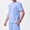Sky Blue, variant on Retro Vintage True Classic Tees Men Short Sleeve Pull-On Yellow Crew Neck Tops Business Casual Geometric Modern T-Shirts Khaki,L