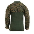 thumbnail image 2 of Rothco 1/4 Zip Airsoft Combat Shirt - Men's, Woodland Digital Camo, 2XL, 2 of 3