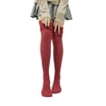 thumbnail image 2 of Female Stocking, Solid Color Jacquard Thigh High Sock Long Tube Socks, 2 of 4